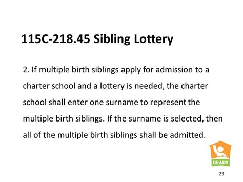 sibling lottery|Admissions & McKinney.